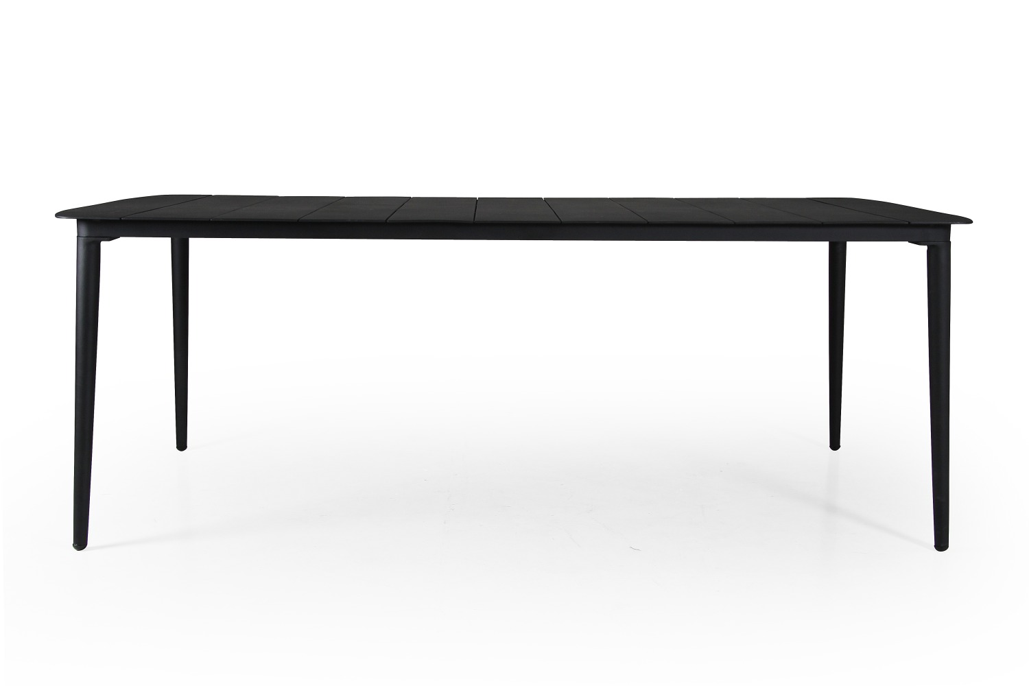 Grandby svart matbord i aluminium.
