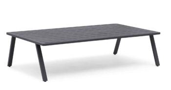 Hillerstorp Kungshult Loungebord i svart/mörkgrå aluminium.