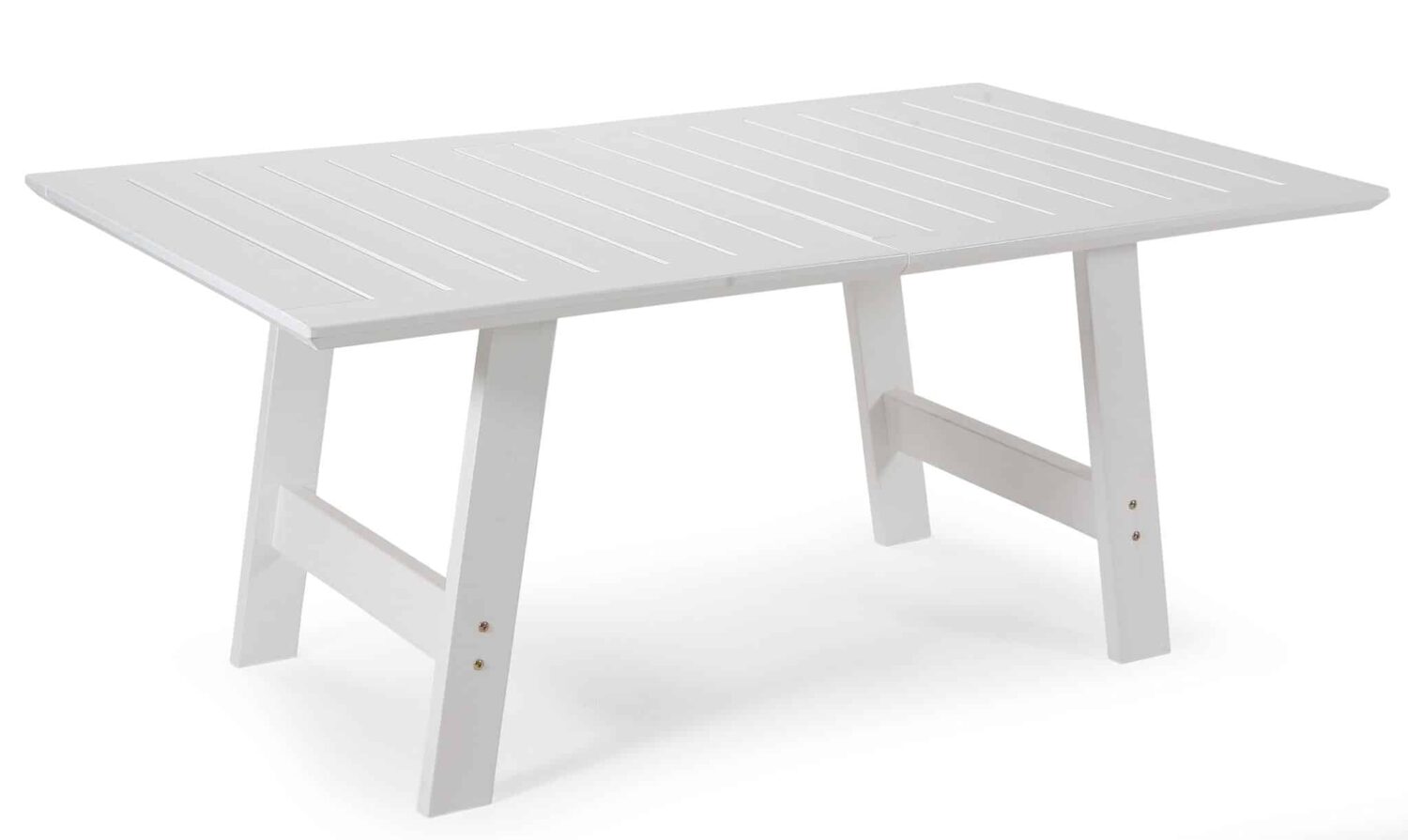 Hillerstorp Cecilia Bord 100X165(225/285) cm. Förlängningsbart bord i vitlaserad furu.