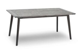 Hillerstorp Valletta Bord 90X164 cm. Shabby chic liknande bord med grålaserad bordsskiva och benställning i grå furu.
