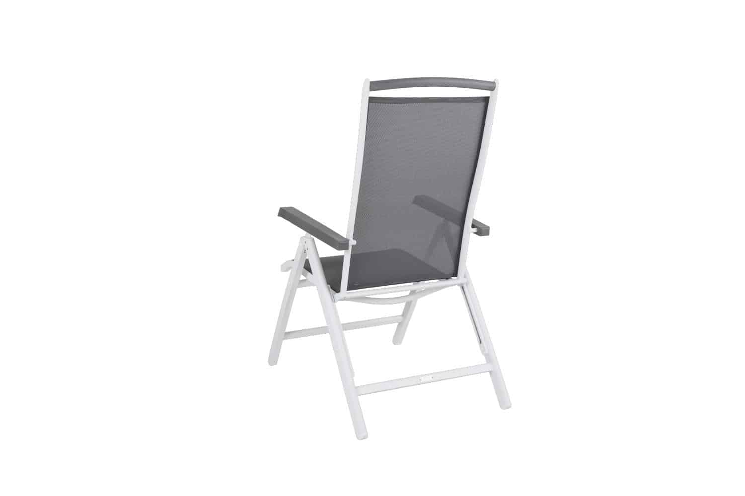Brafab Andy Positionsstol med stomme av vit aluminium, grå textilene och detaljer i grå nonwood.