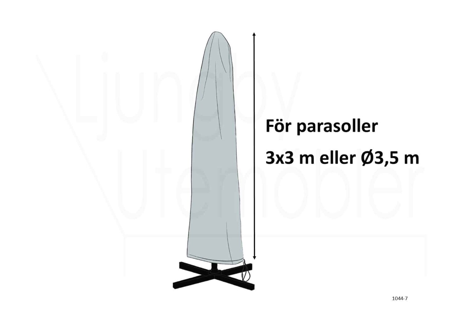 Brafab möbelskydd parasoll 300-375 cm
