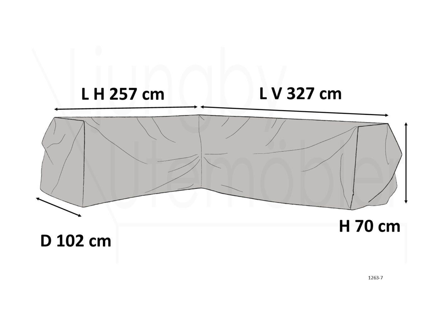 Brafab Möbelskydd hörnsoffa v327/h257