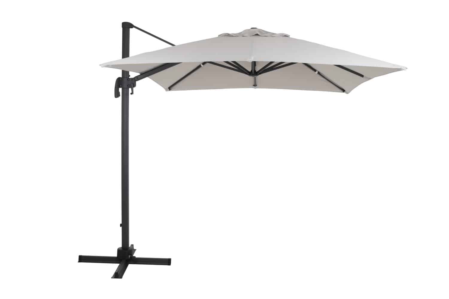 Brafab Linz Frihängande parasoll 250x250 cm grå/beige