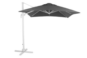 Brafab Linz Frihängande parasoll 250x250 cm vit/grå