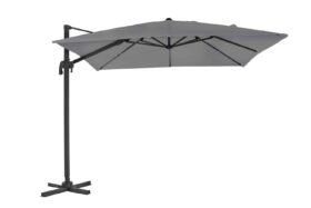 Brafab Linz Frihängande parasoll 300x300 cm grå