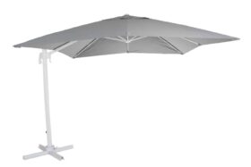Brafab Linz Frihängande parasoll 300x300 cm vit/grå