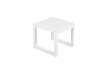 Brafab Vevi Sidobord vit är ett praktiskt avlastningsbord i underhållsfri vit aluminium.