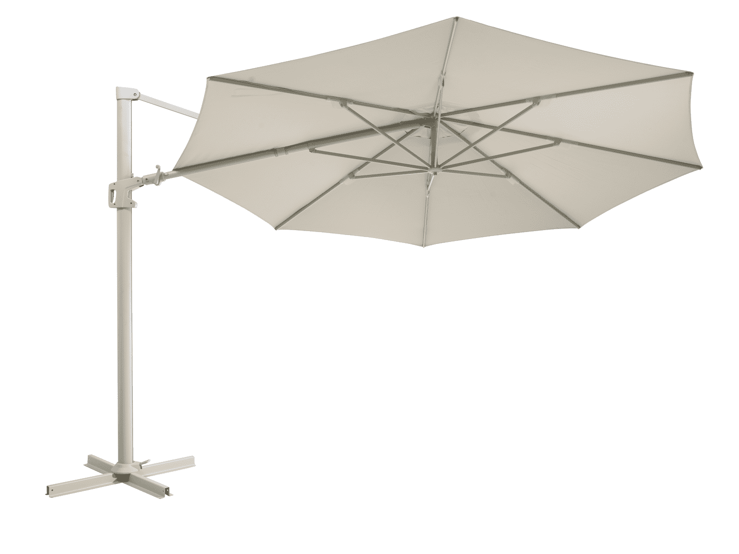Brafab Hängparasoll VINOVO - 350 cm Khaki - Bild 2