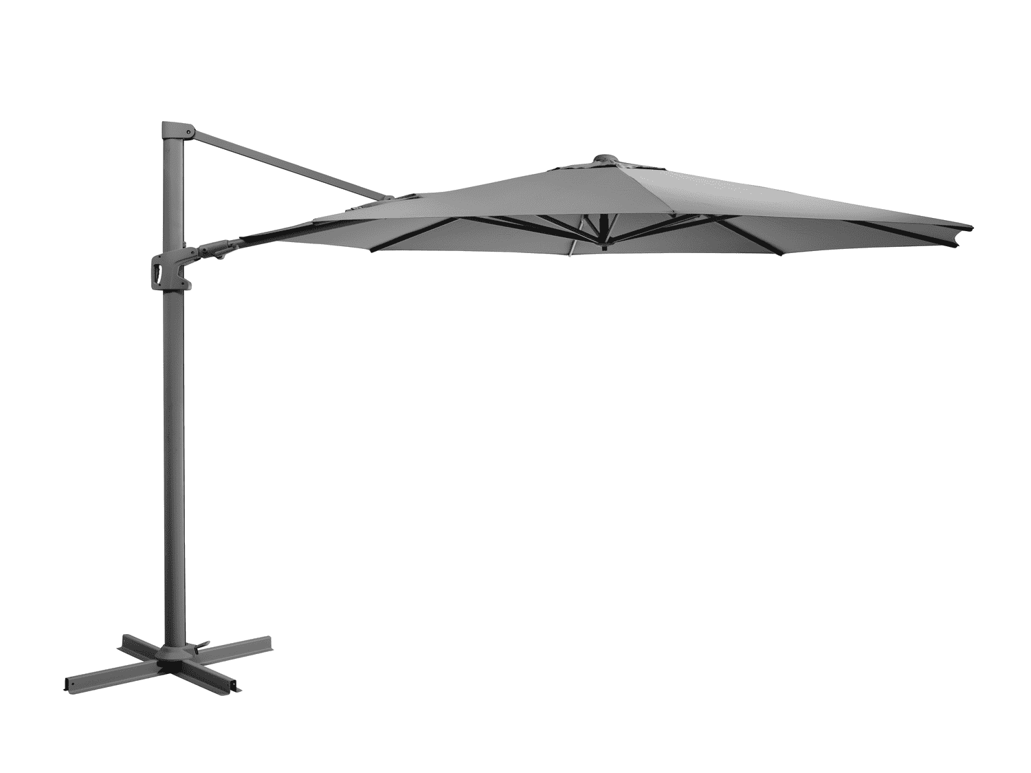 Brafab Hängparasoll VINOVO - 350 cm Grey