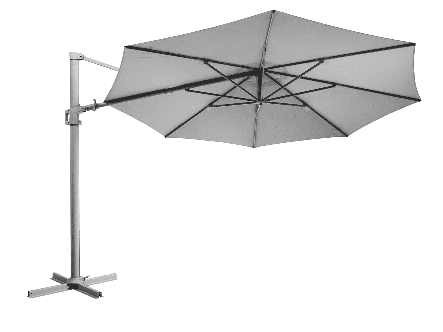 Brafab Hängparasoll VINOVO - 350 cm Grey - Bild 2