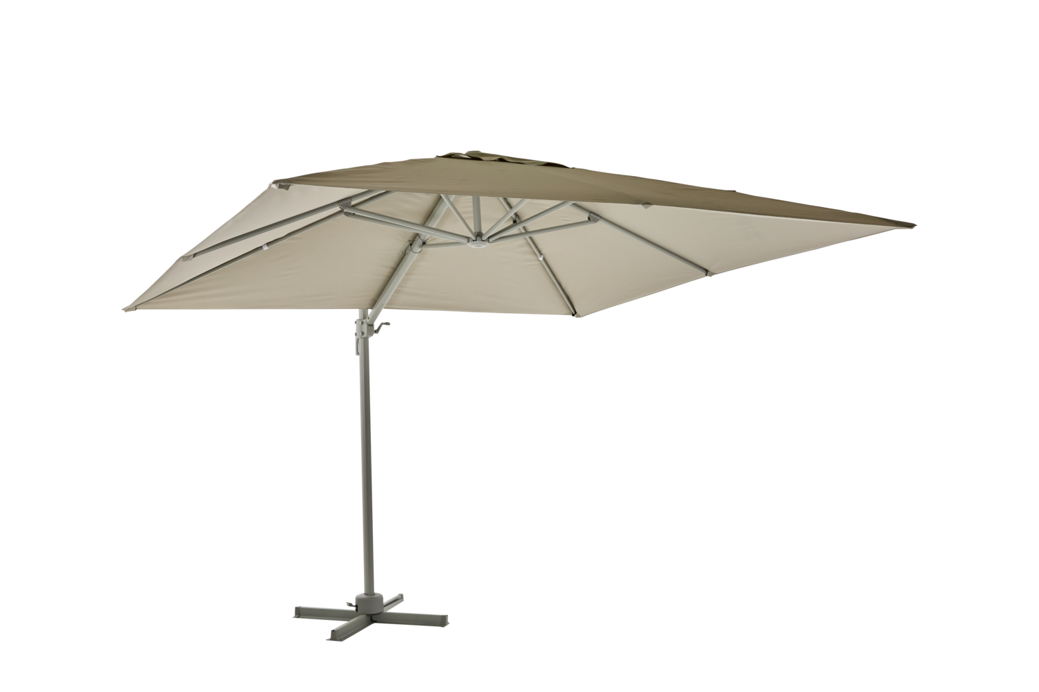 Linz fyrkantig beige parasoll